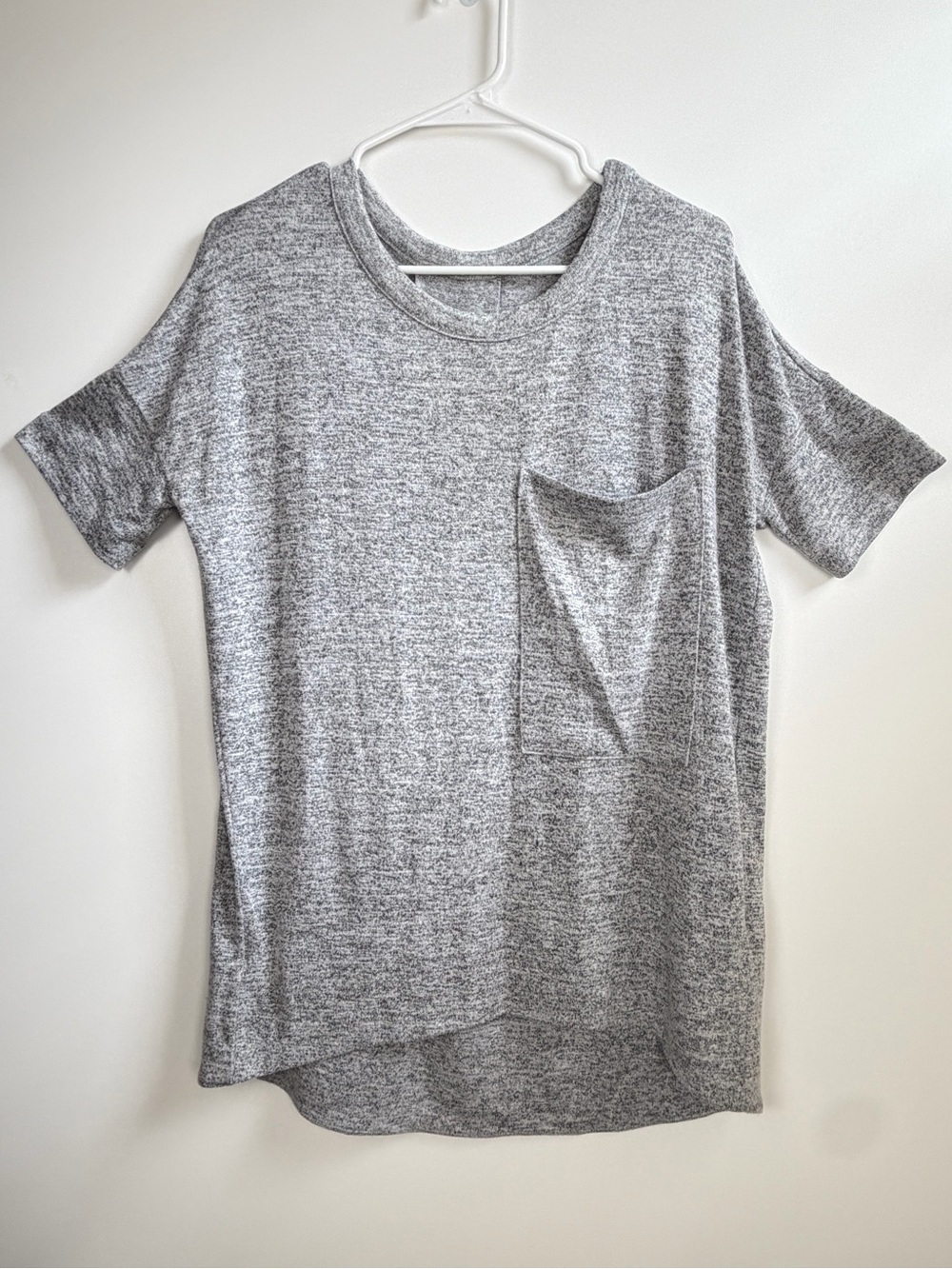 rag & bone/JEAN Marled Pocket Tee Gray Size Small - Picture 4 of 13